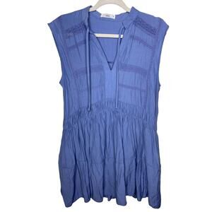 Talulah Sonoma Sundress High-Low Sleeveless Blue Size Small